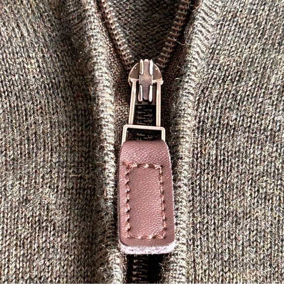 Jos. A. Bank Traveler Quarter Zip Merino Wool Sweater - Picture 4 of 12